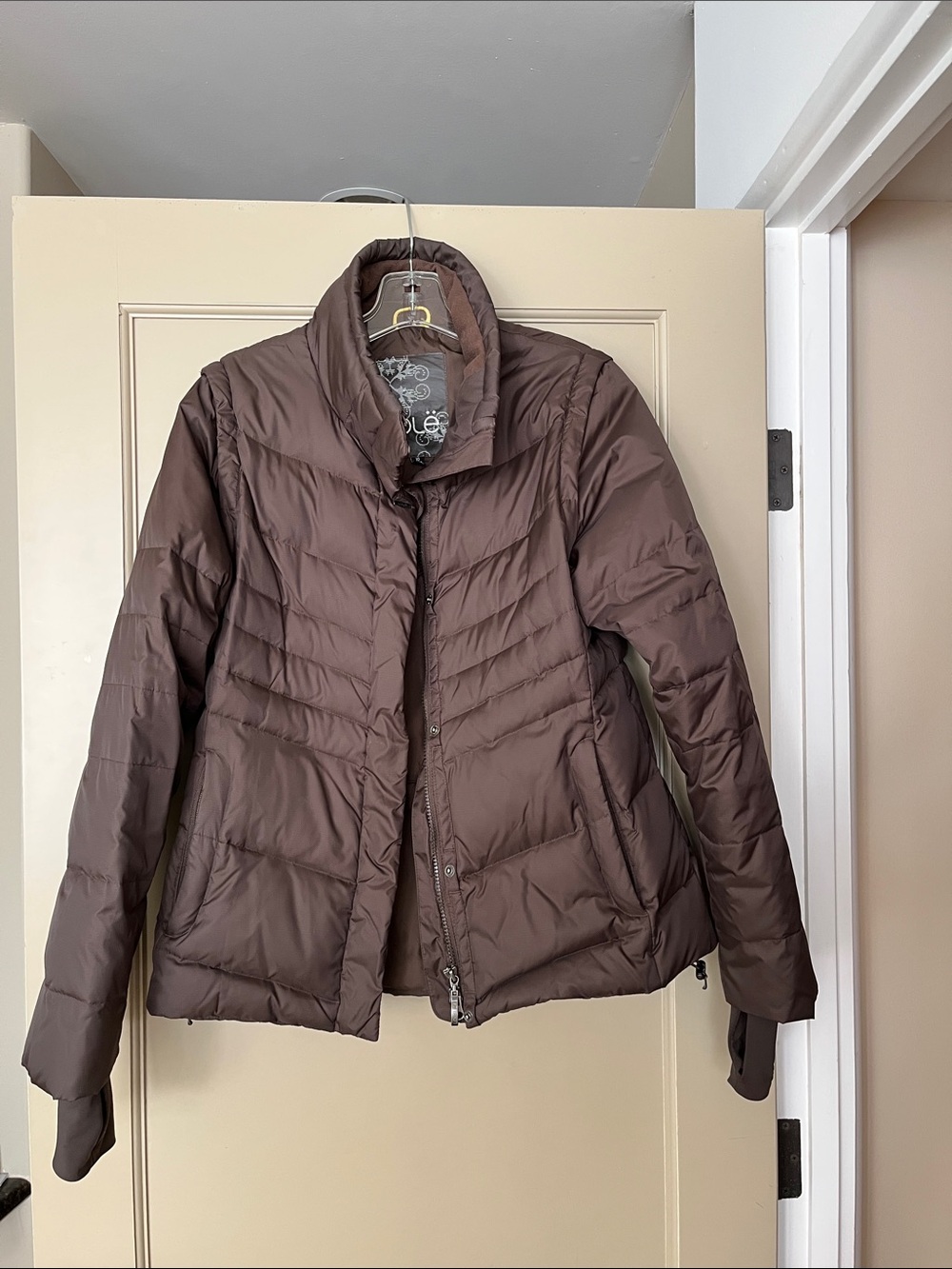 Lole Women's Brown Quilted Puffer Coat